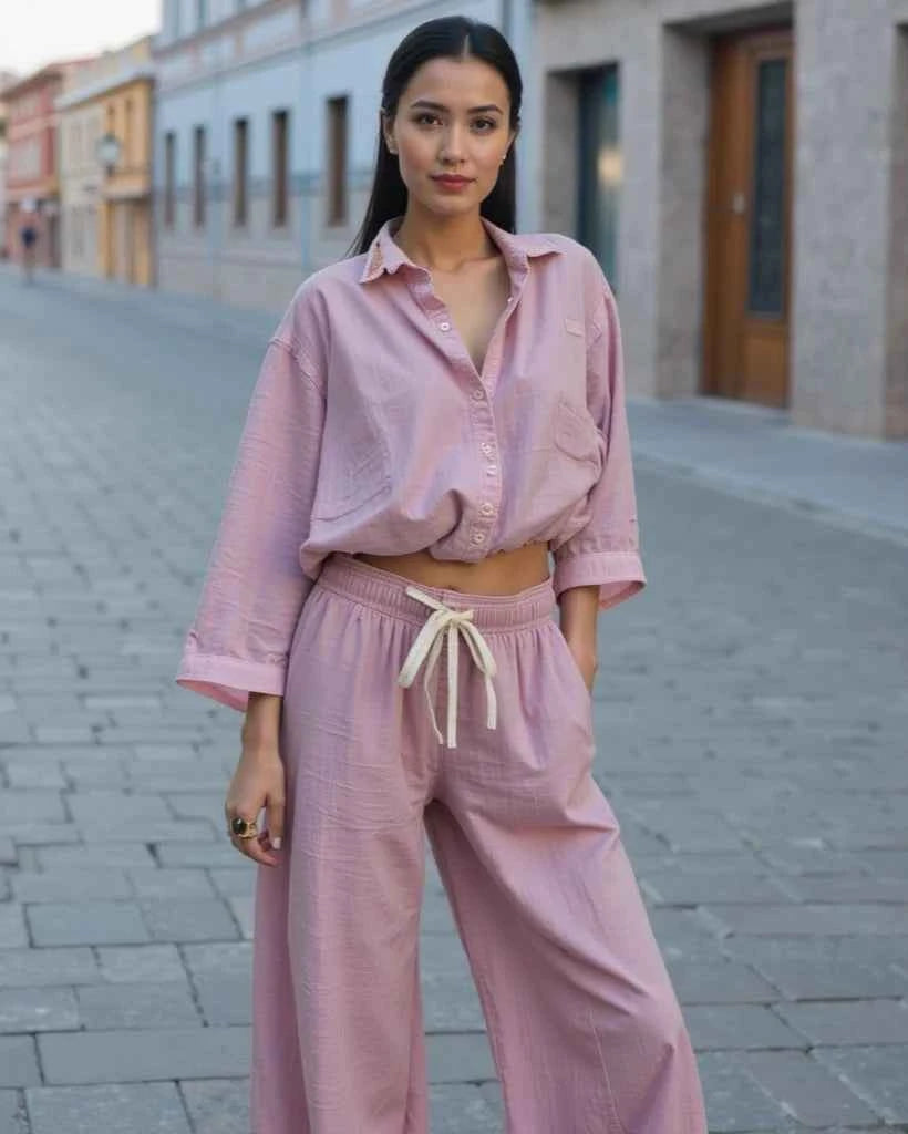 PLAYA BLANCA, Organic Cotton Pants - Eco-Friendly Comfort and Style - Maia Organic