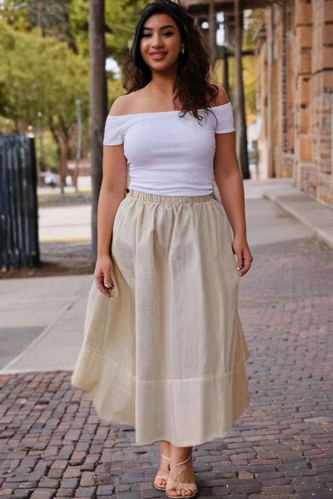 MONTERRICO, Organic Hemp Skirt: Eco-Friendly Fashion Option - MaiaStore