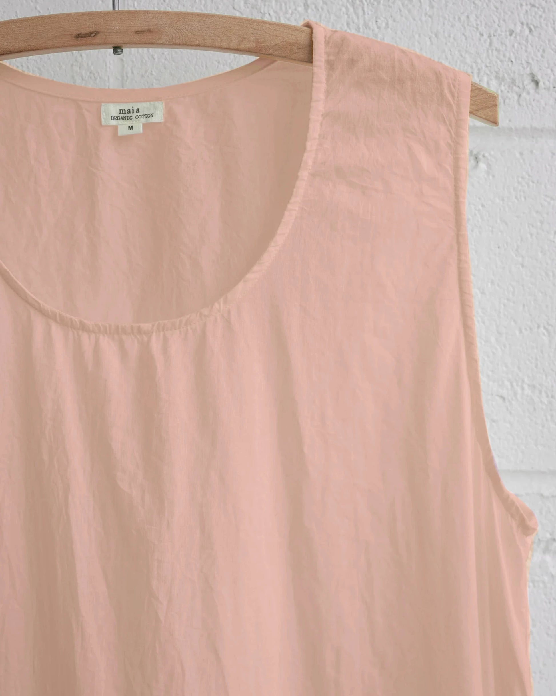 ISLA DE FLORES, Organic Cotton Shirt - Sleeveless and Naturally Dyed - Maia Organic