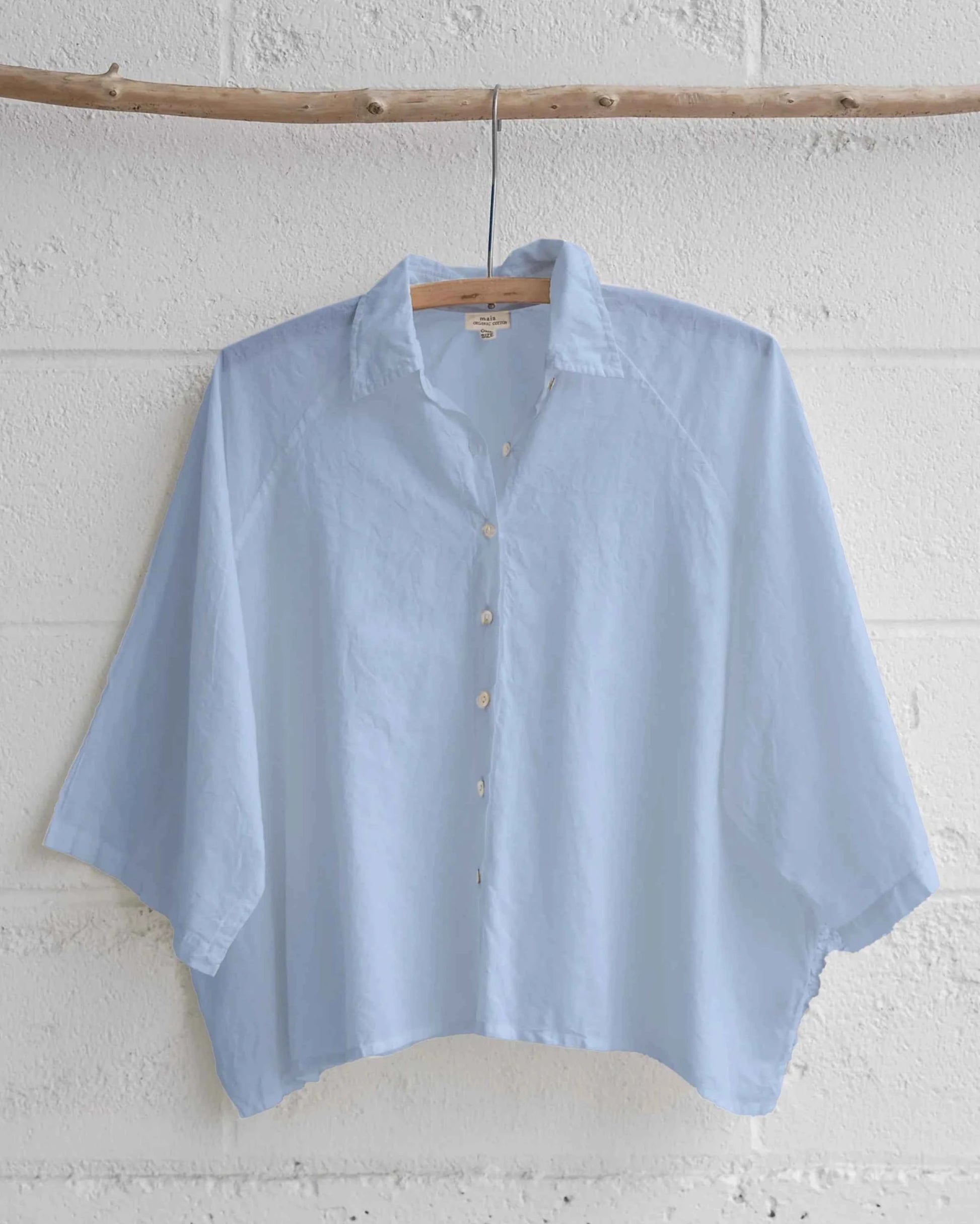 RIO DULCE, Organic Cotton Shirt - Organic Cotton Dress Made with Natural Dyes - MaiaStore