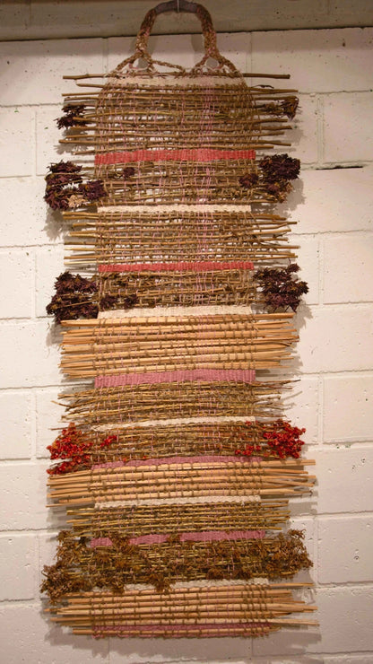 Cool wall art made from natural materials.