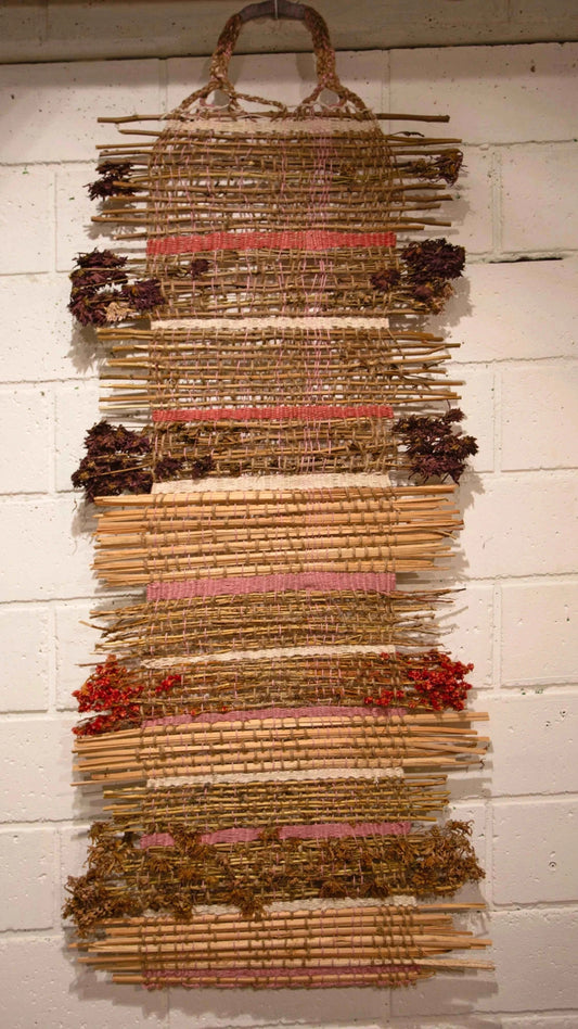 Cool wall art made from natural materials.