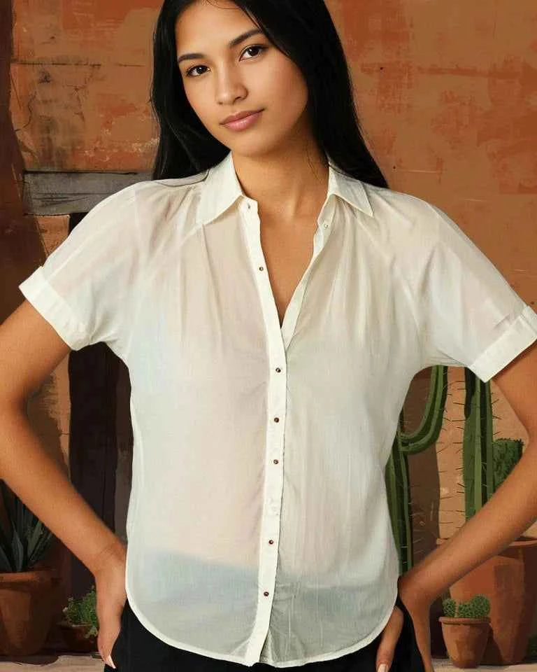 RIO DULCE, Organic Cotton Shirt - Organic Cotton Dress Made with Natural Dyes - MaiaStore