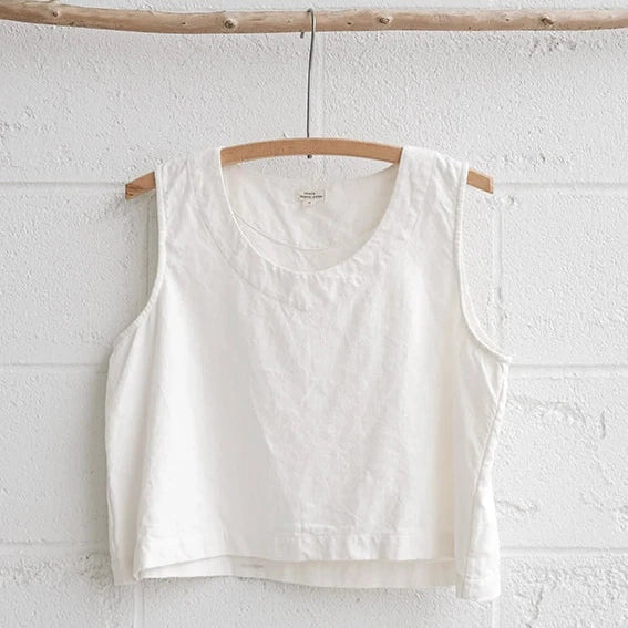 Organic slub cotton top made in Maia Studio in Guatemala.