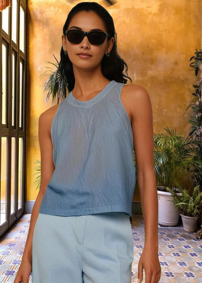 TOP LAGUNA - Organic Cotton Dress Made with Natural Dyes - MaiaStore