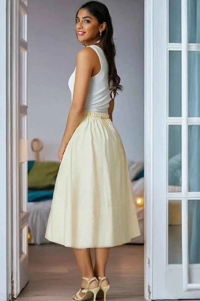MONTERRICO, Organic Hemp Skirt: Eco-Friendly Fashion Option - MaiaStore
