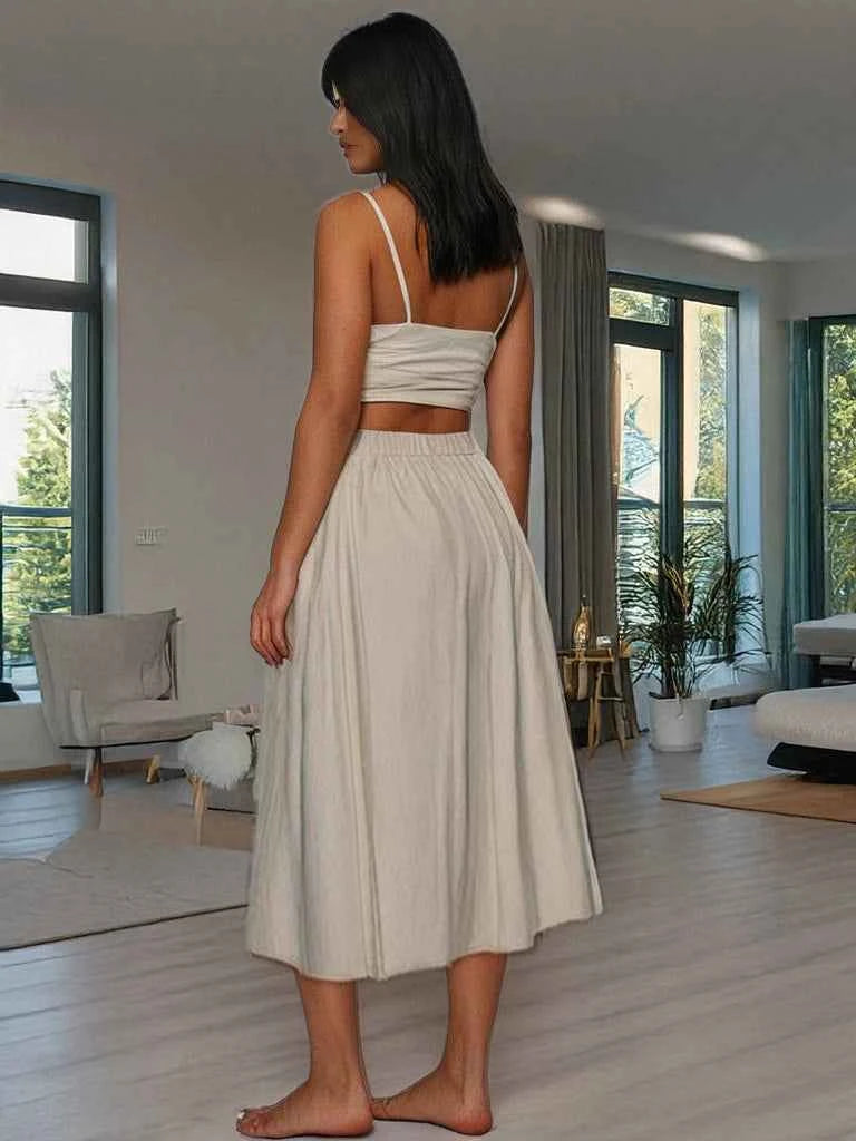MONTERRICO, Organic Hemp Skirt: Eco-Friendly Fashion Option - MaiaStore