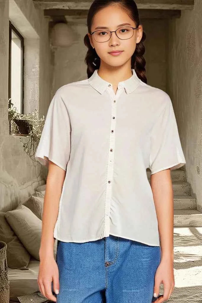 RIO DULCE, Organic Cotton Shirt - Organic Cotton Dress Made with Natural Dyes - MaiaStore